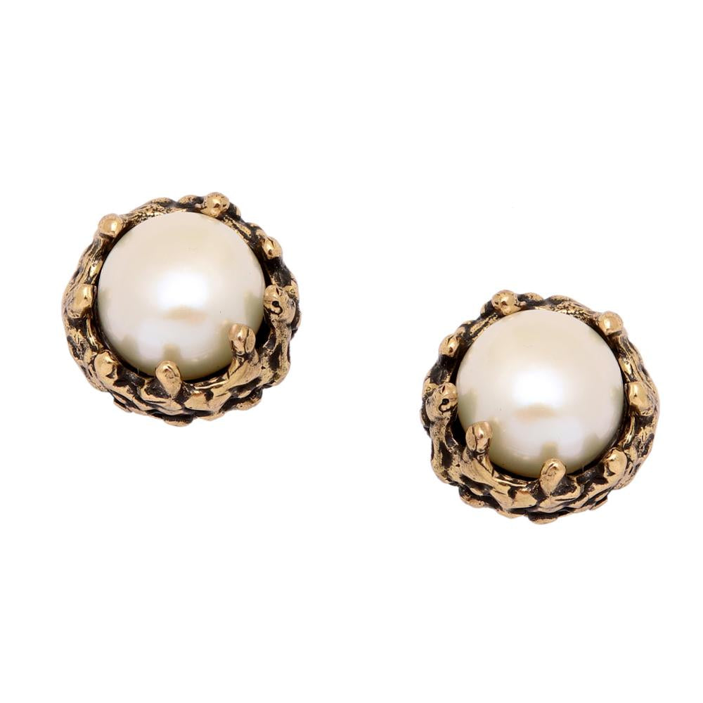Orecchini Bottone in Perla (Codice: OE BP 01)