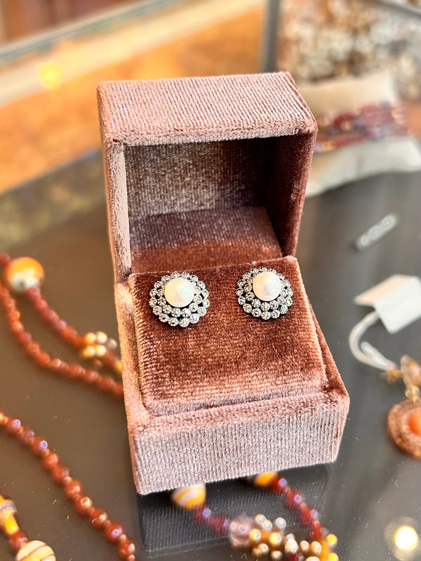 Orecchini Perla & Marcassiti – stile Primo Novecento (Codice: OE MP 001)