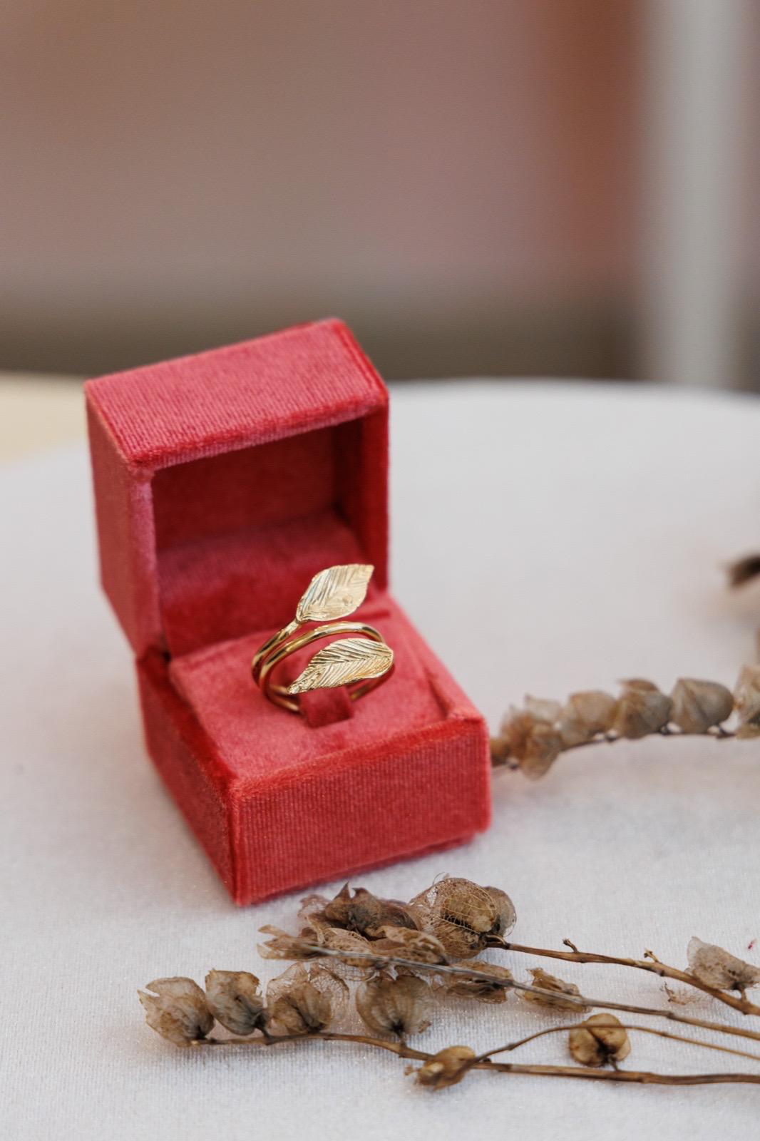 Anello Foglia Oro (Codice: AN FG 001)