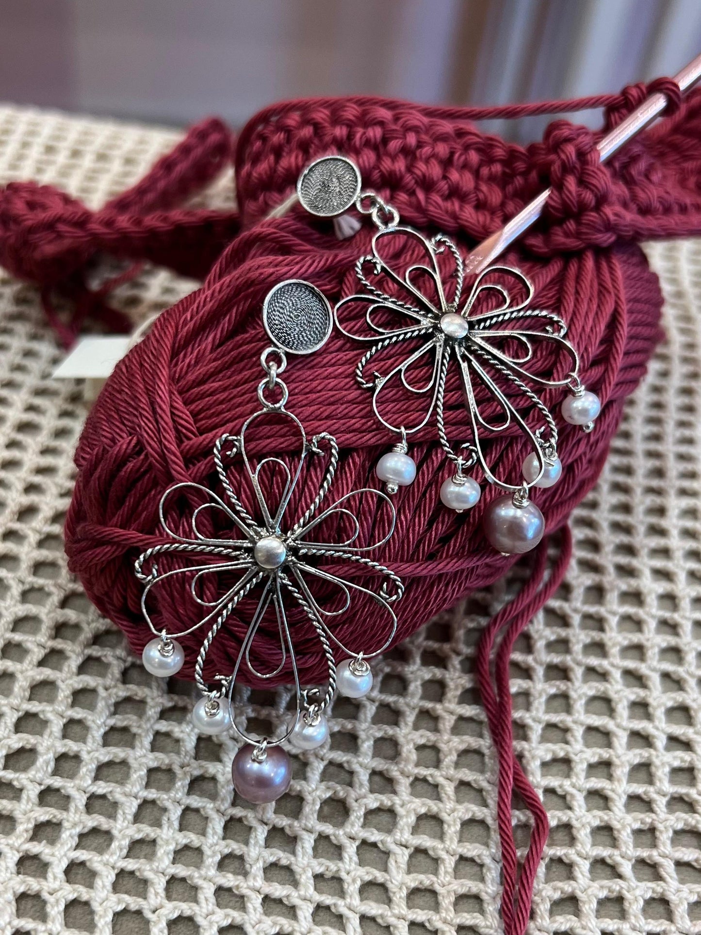 Orecchini Filigrana di Perle