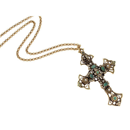 Collana Grande Croce di Smeraldo