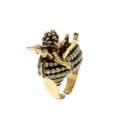 Anello Amorino – Gioiello Artigianale con Swarovski e Design Elegante