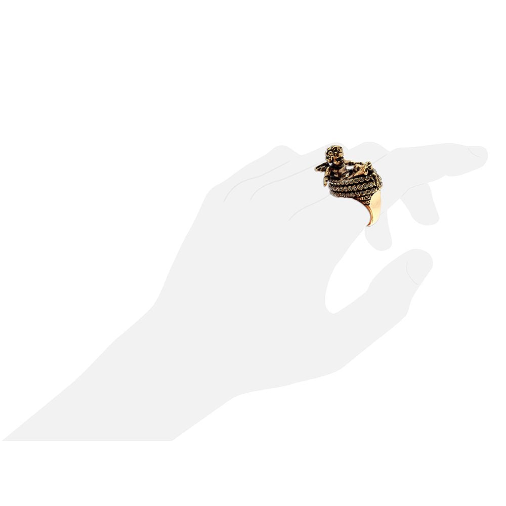 Anello Amorino – Gioiello Artigianale con Swarovski e Design Elegante