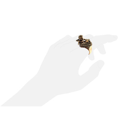 Anello Amorino – Gioiello Artigianale con Swarovski e Design Elegante
