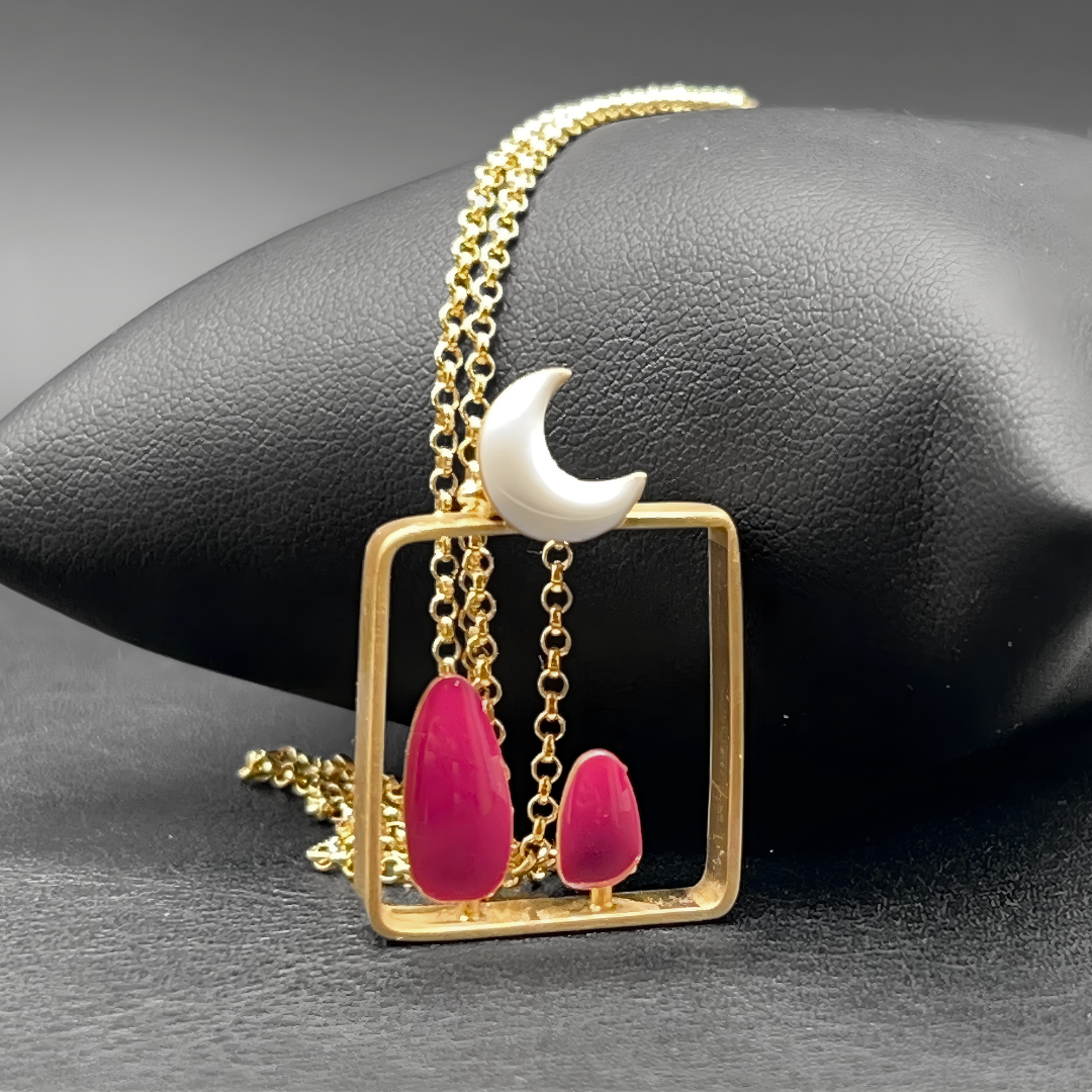 Collana Luna Fucsia