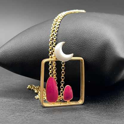Collana Luna Fucsia