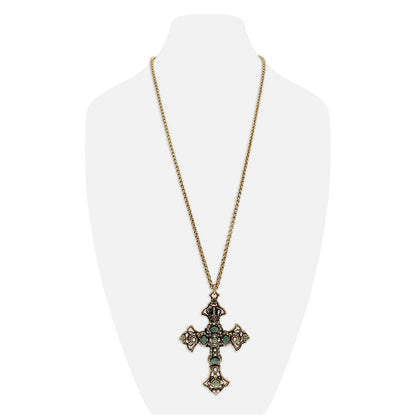 Collana Grande Croce di Smeraldo
