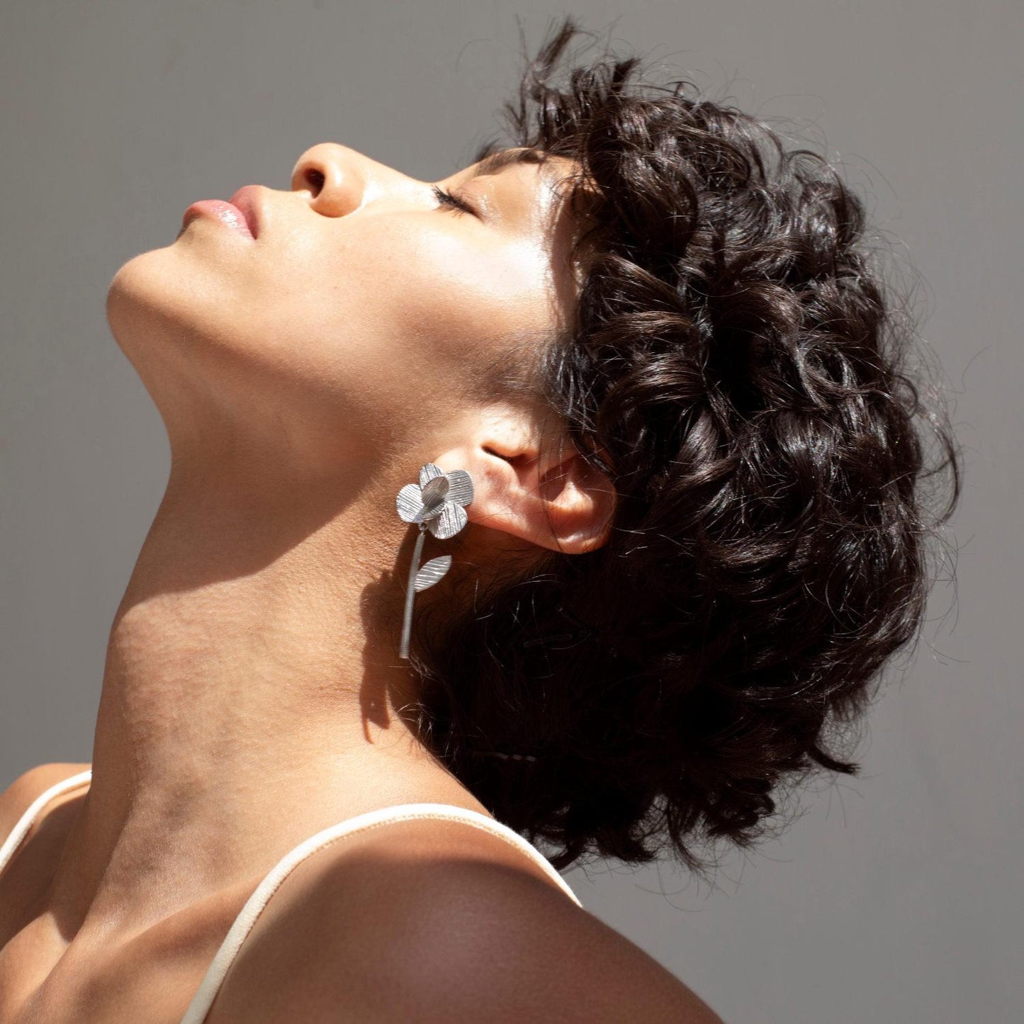 Orecchini Fiore Argento