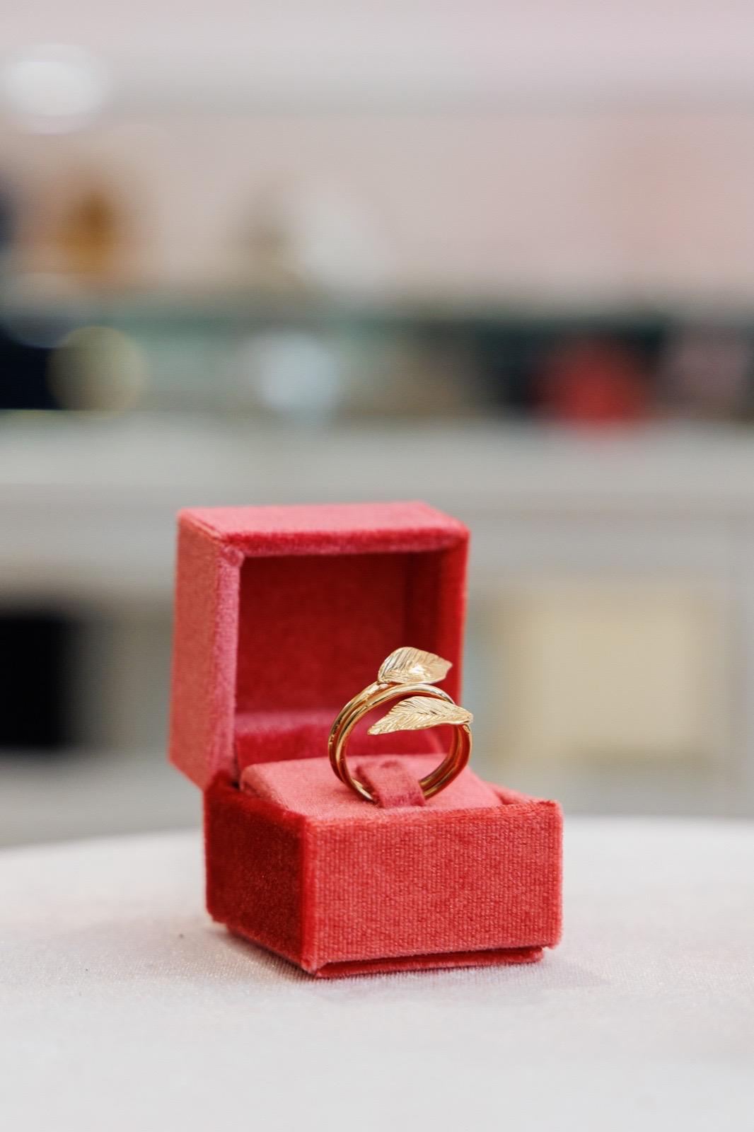 Anello Foglia Oro (Codice: AN FG 001)