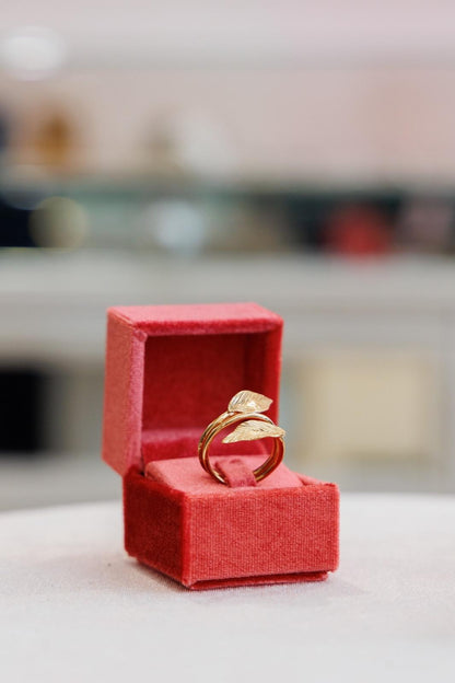 Anello Foglia Oro