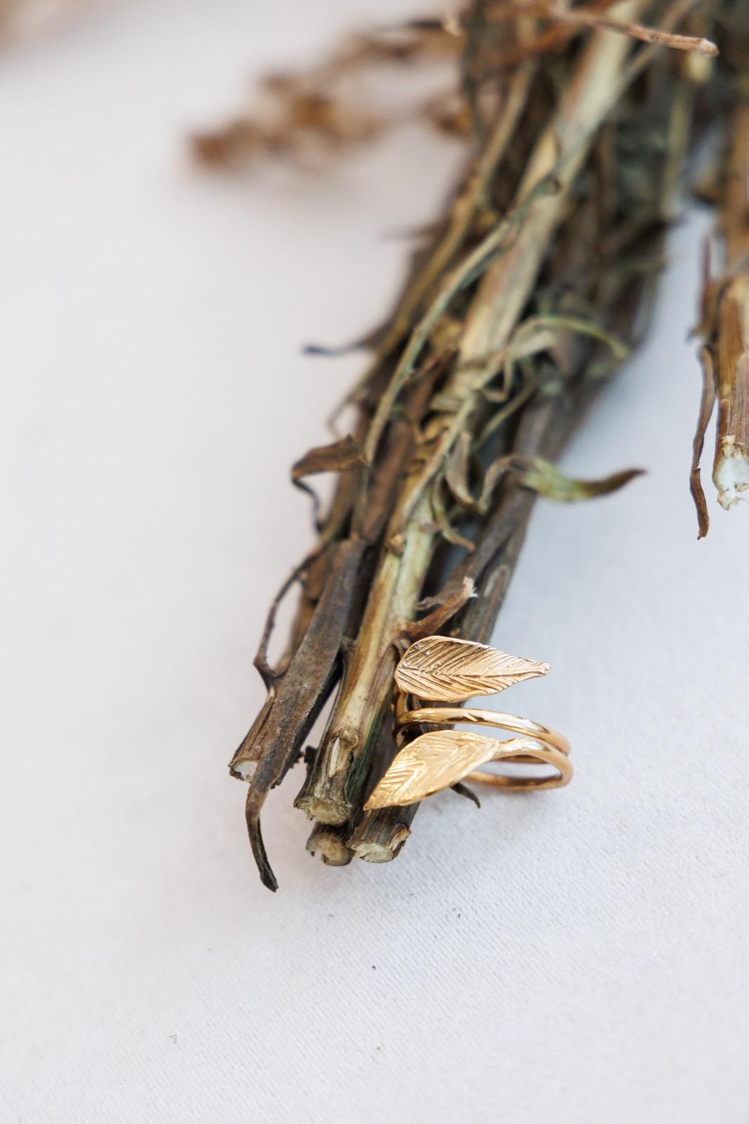 Anello Foglia Oro (Codice: AN FG 001)