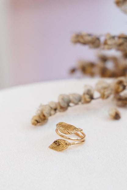 Anello Foglia Oro