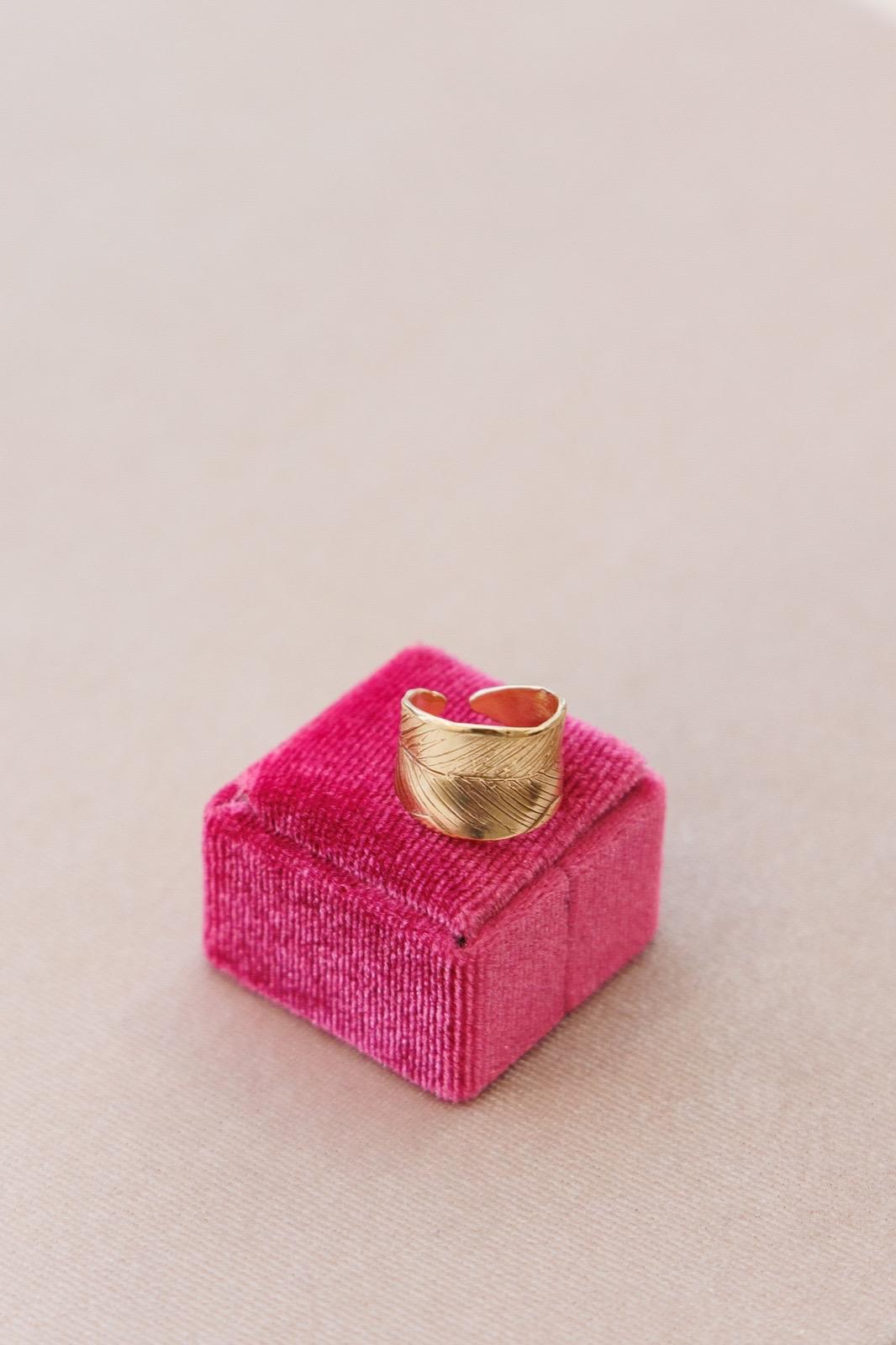 Anello Foglia Dorata