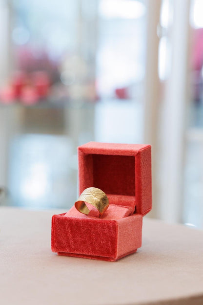 Anello Foglia Dorata
