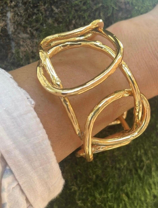 Bracciale in Bronzo Bagnato Oro 24 ct (Codice: BR BROO 001)