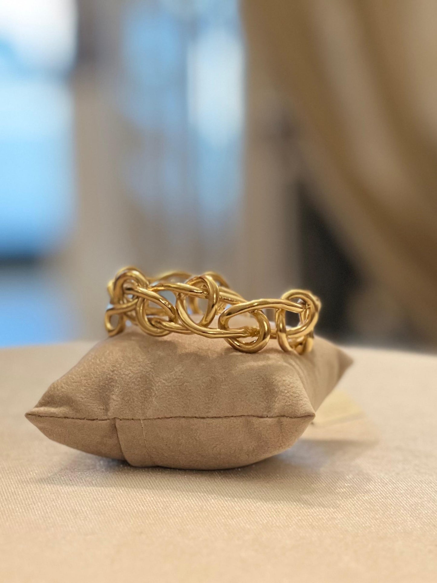 Bracciale Catena in Bronzo Bagnato Oro 24 Carati (Codice: BR BROO 002)