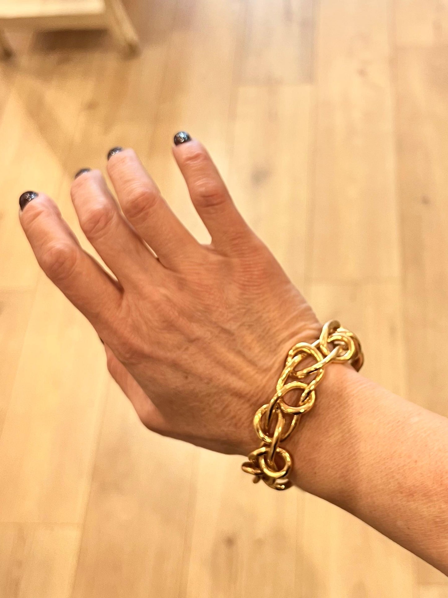 Bracciale Catena in Bronzo Bagnato Oro 24 Carati (Codice: BR BROO 002)