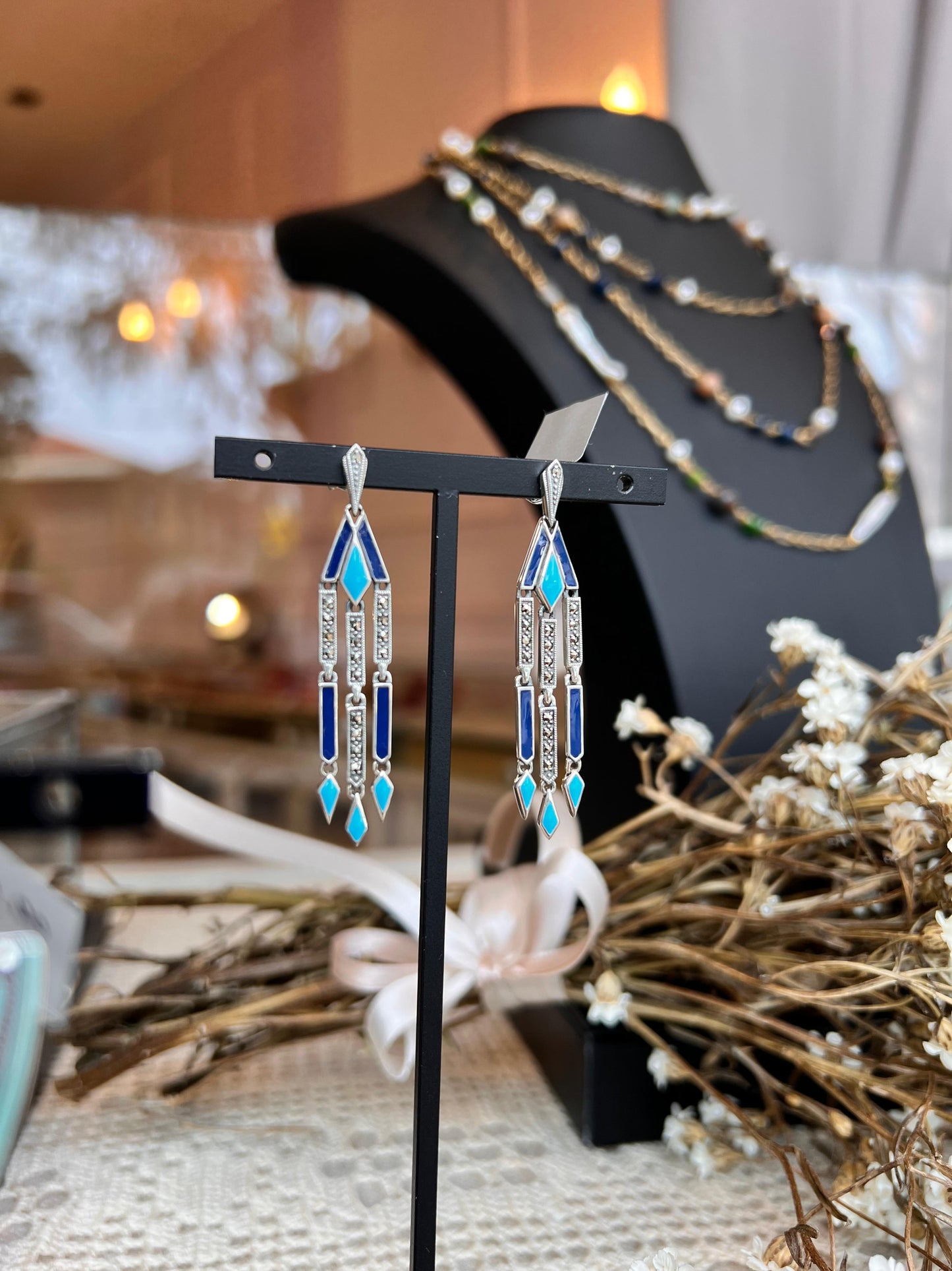 Orecchini Blu Déco (Codice: OR MD 001)