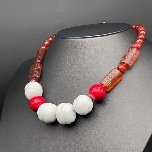 Collana Murano Corniola