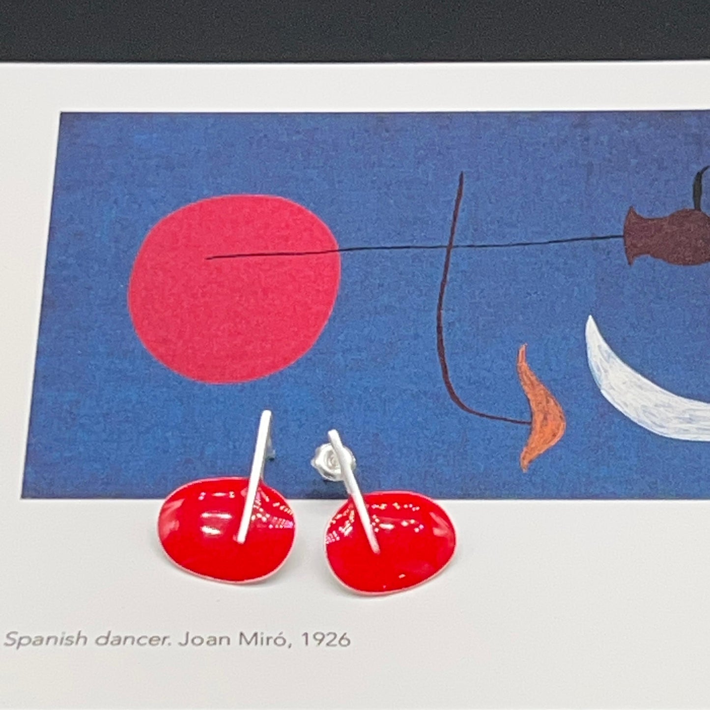 Orecchini Disco Rosso Miró