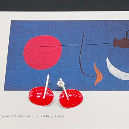 Orecchini Disco Rosso Miró