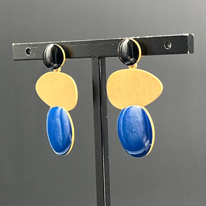 Orecchini Miró Blu e Nero