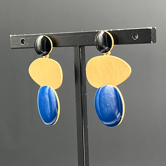 Orecchini Miró Blu e Nero