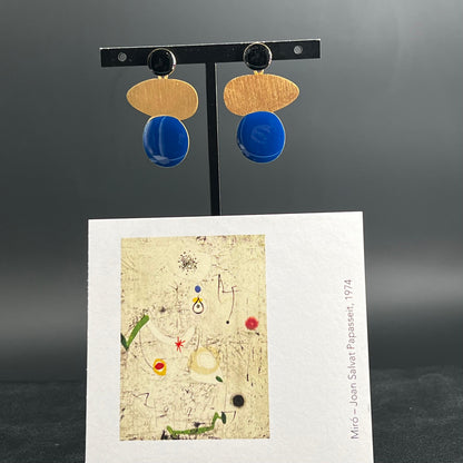 Orecchini Miró Blu e Nero