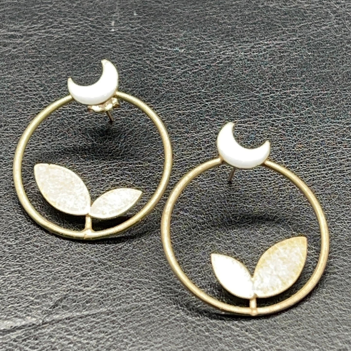 Orecchini Luna e Foglia