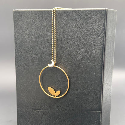 Collana Luna e Foglia