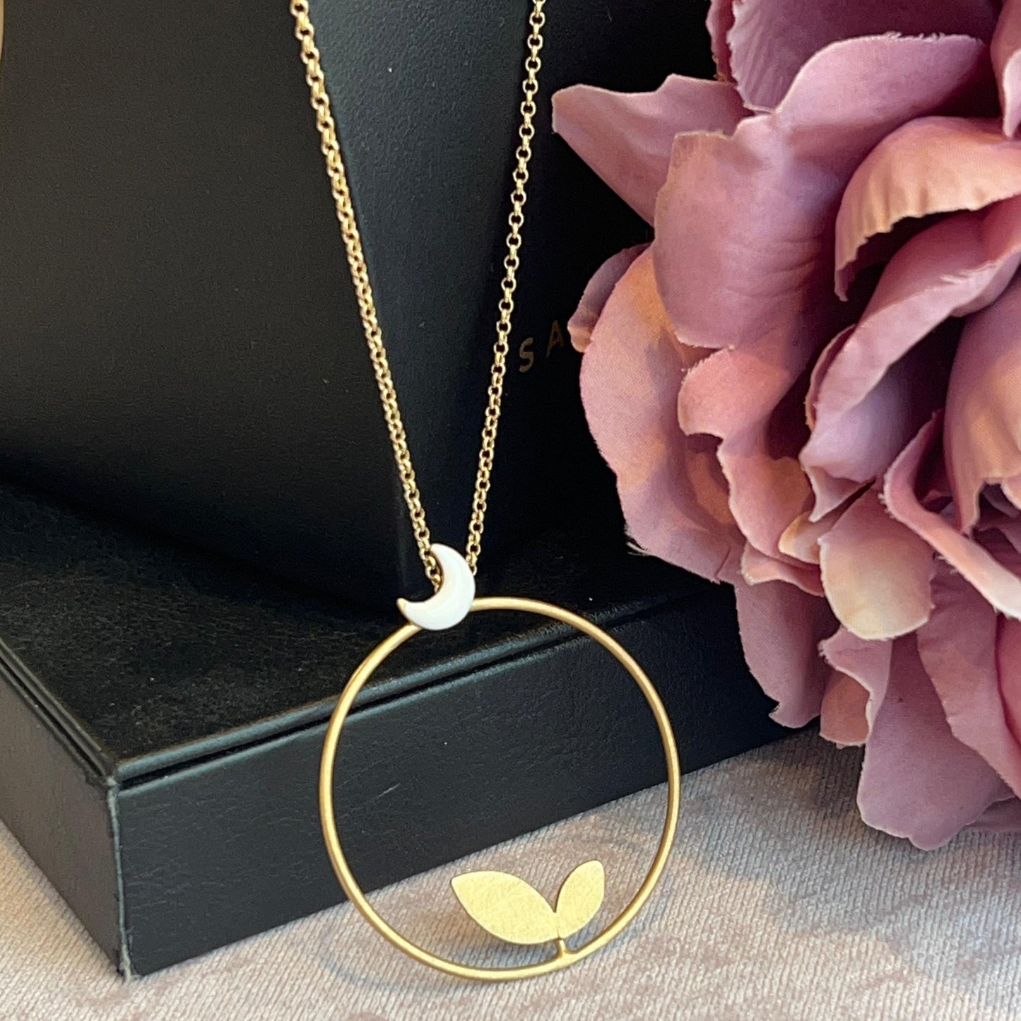 Collana Luna e Foglia