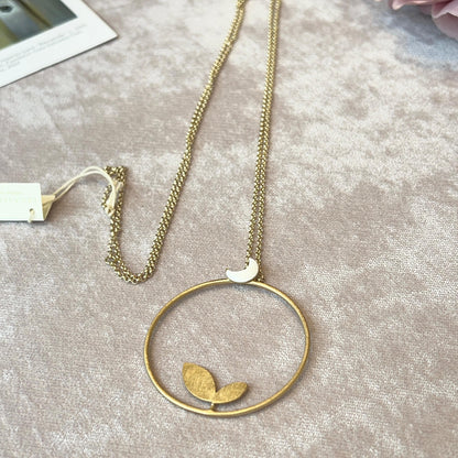 Collana Luna e Foglia