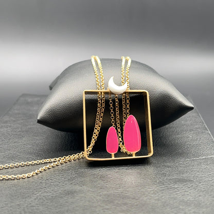 Collana Luna Fucsia
