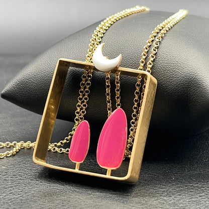 Collana Luna Fucsia