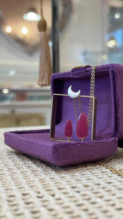 Collana Luna Fucsia