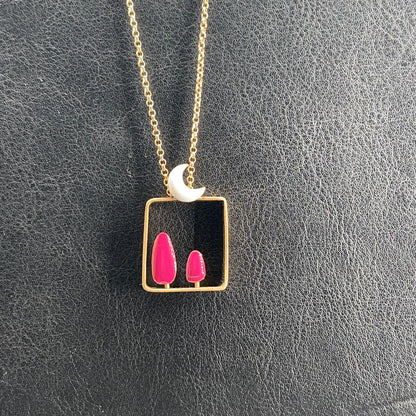 Collana Luna Fucsia