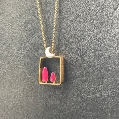 Collana Luna Fucsia
