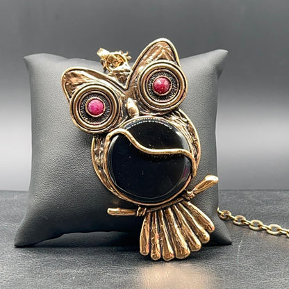 Collana Gufo Onice