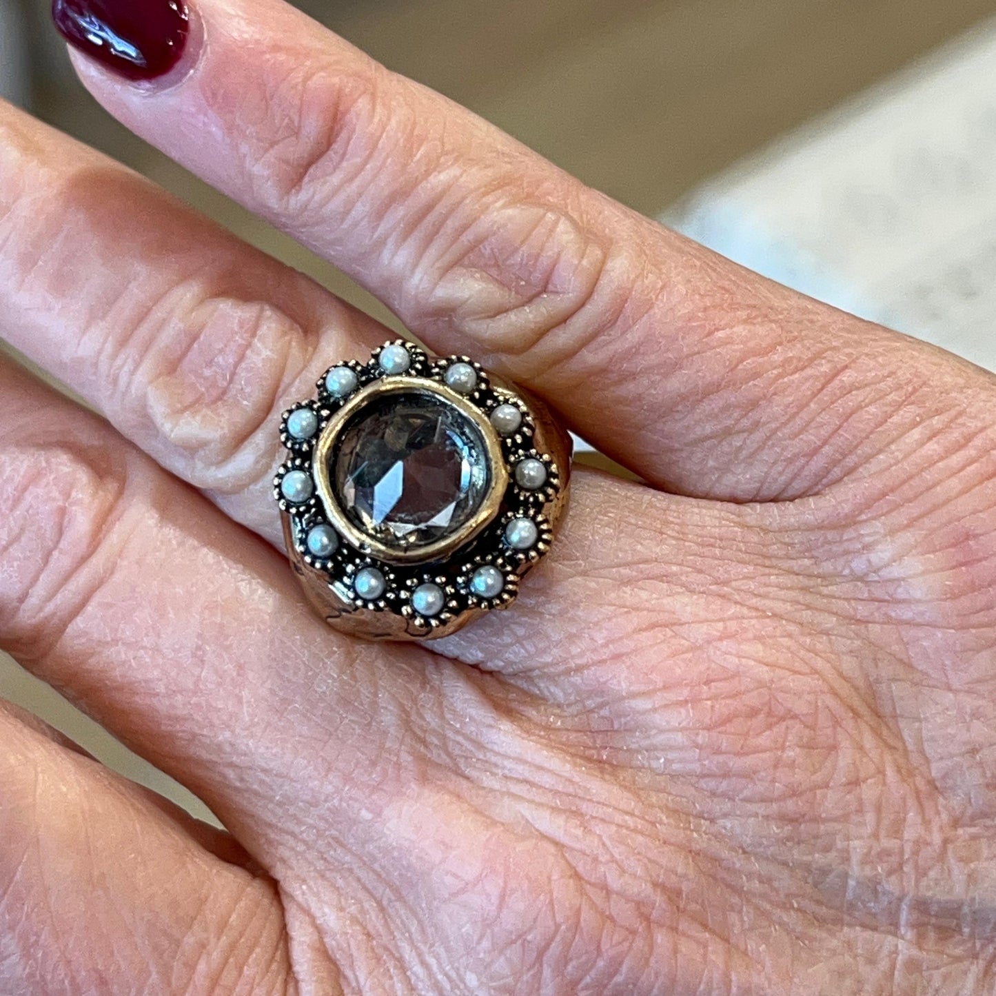 Anello Cristallo Inverso