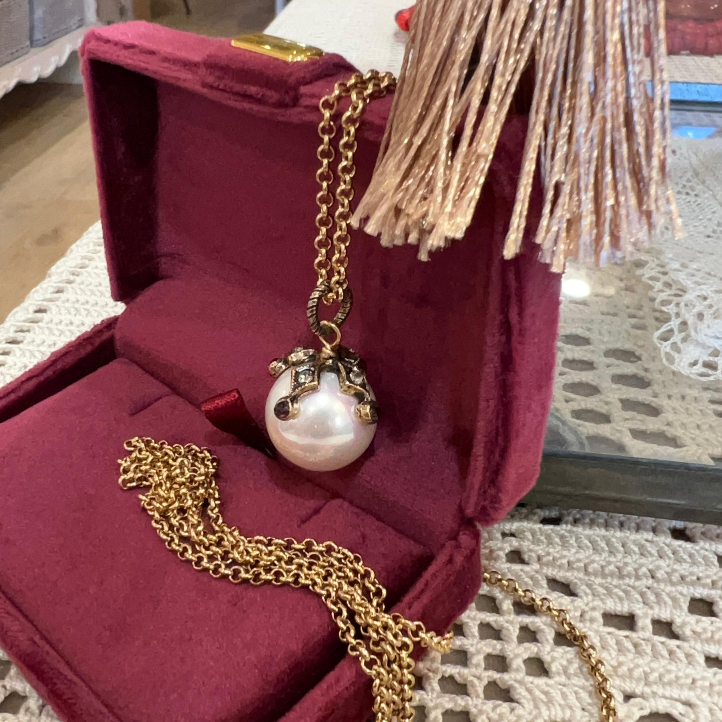 Collana Perla Pendente