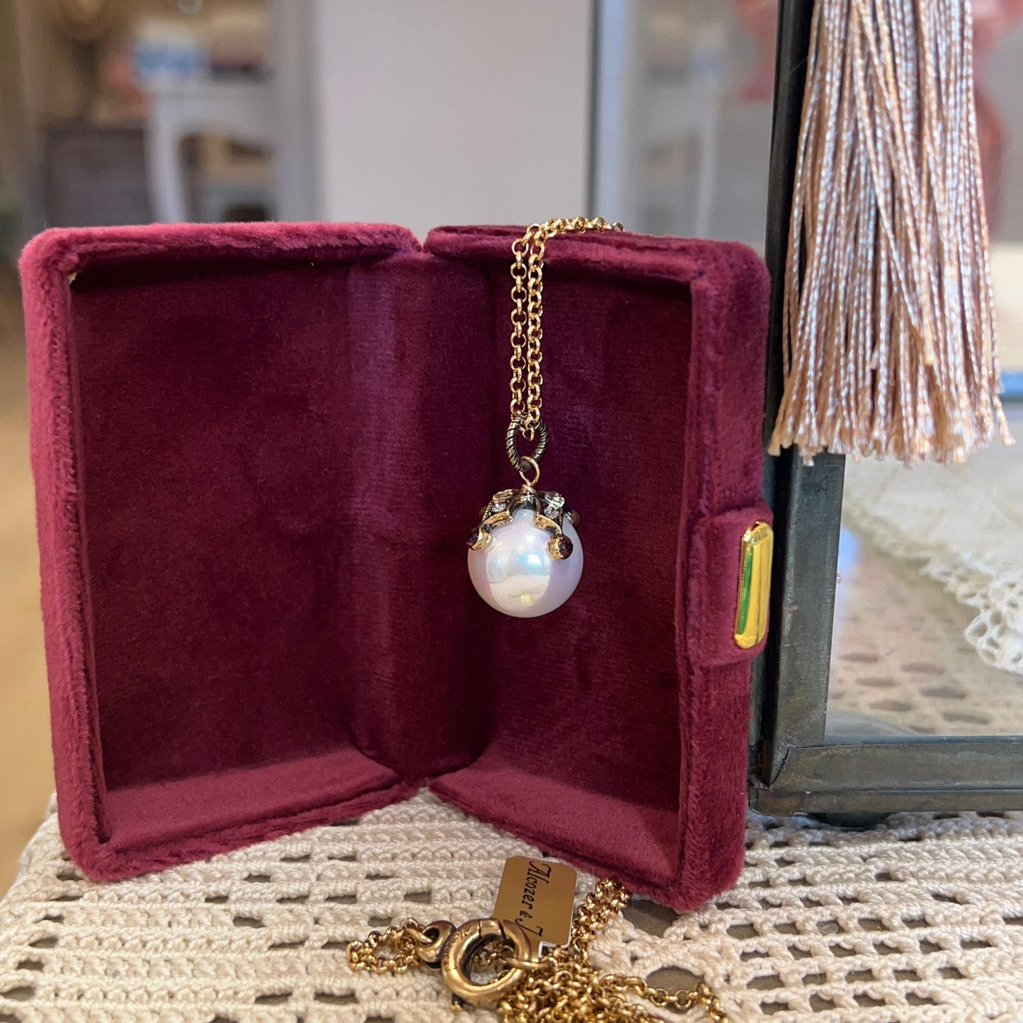 Collana Perla Pendente