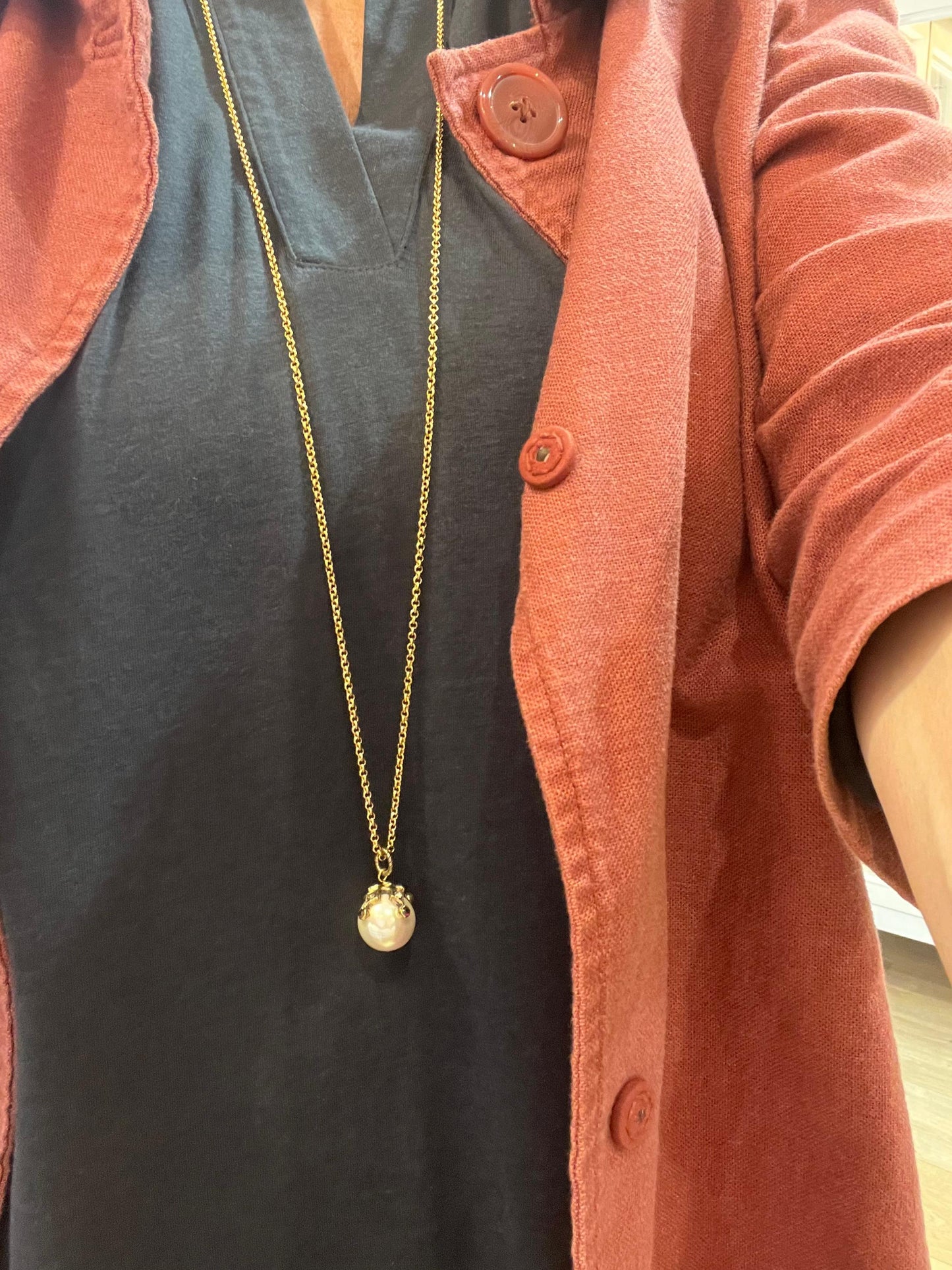 Collana Perla Pendente