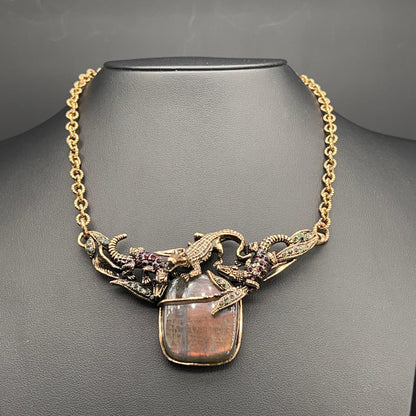 Collana Coccodrilli con Labradorite