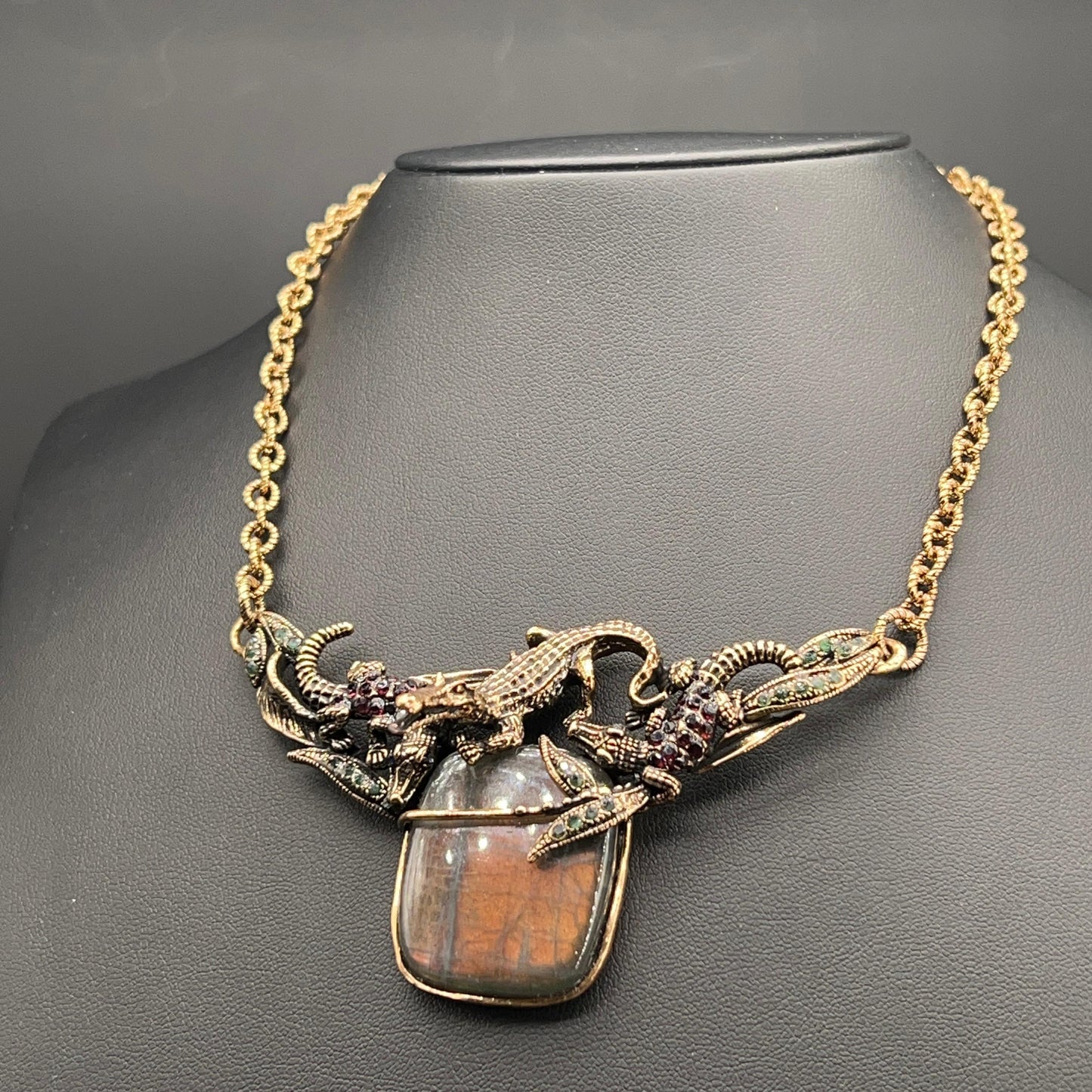 Collana Coccodrilli con Labradorite