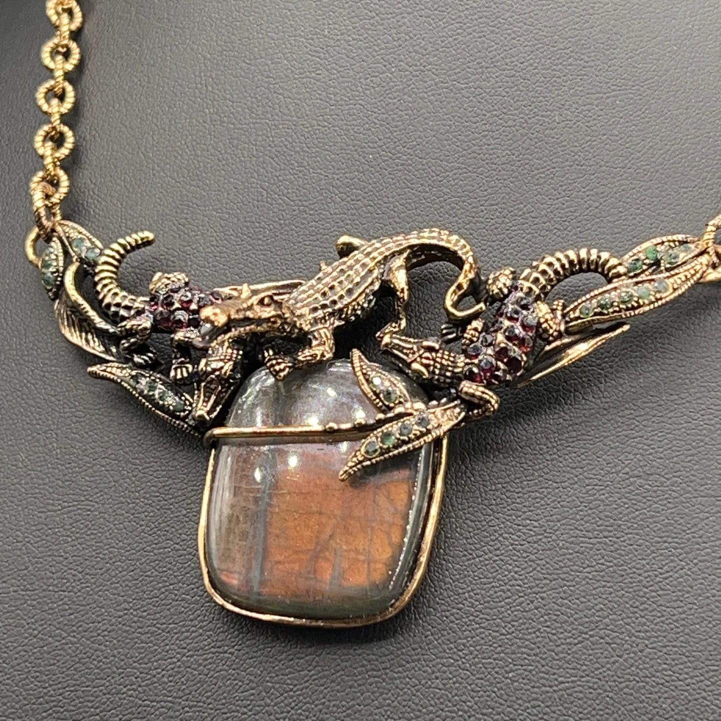 Collana Coccodrilli con Labradorite
