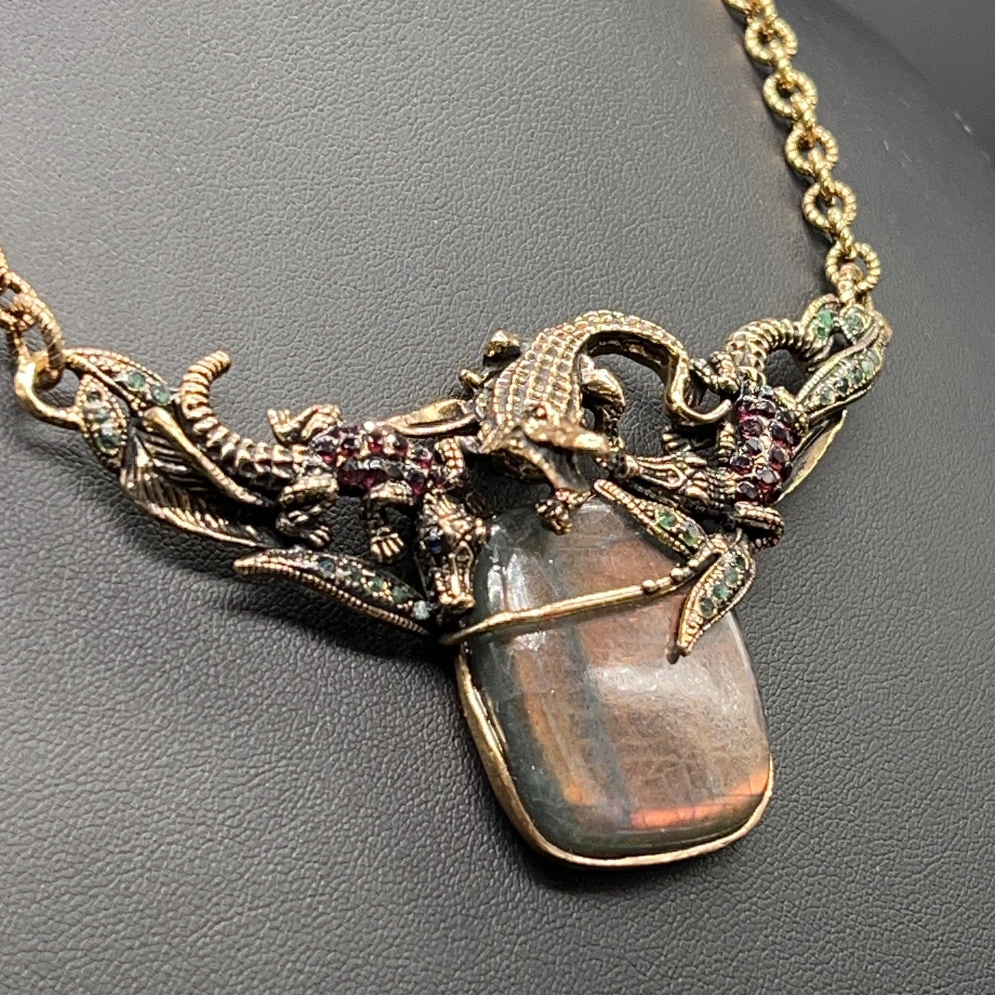 Collana Coccodrilli con Labradorite