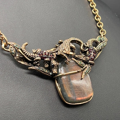 Collana Coccodrilli con Labradorite