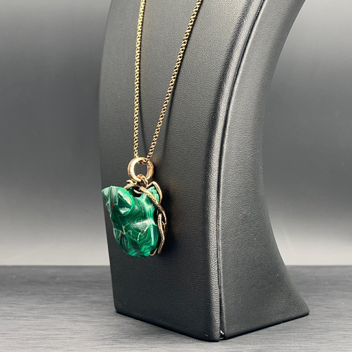 Collana Rospo in Malachite (Codice: CO RO 002)