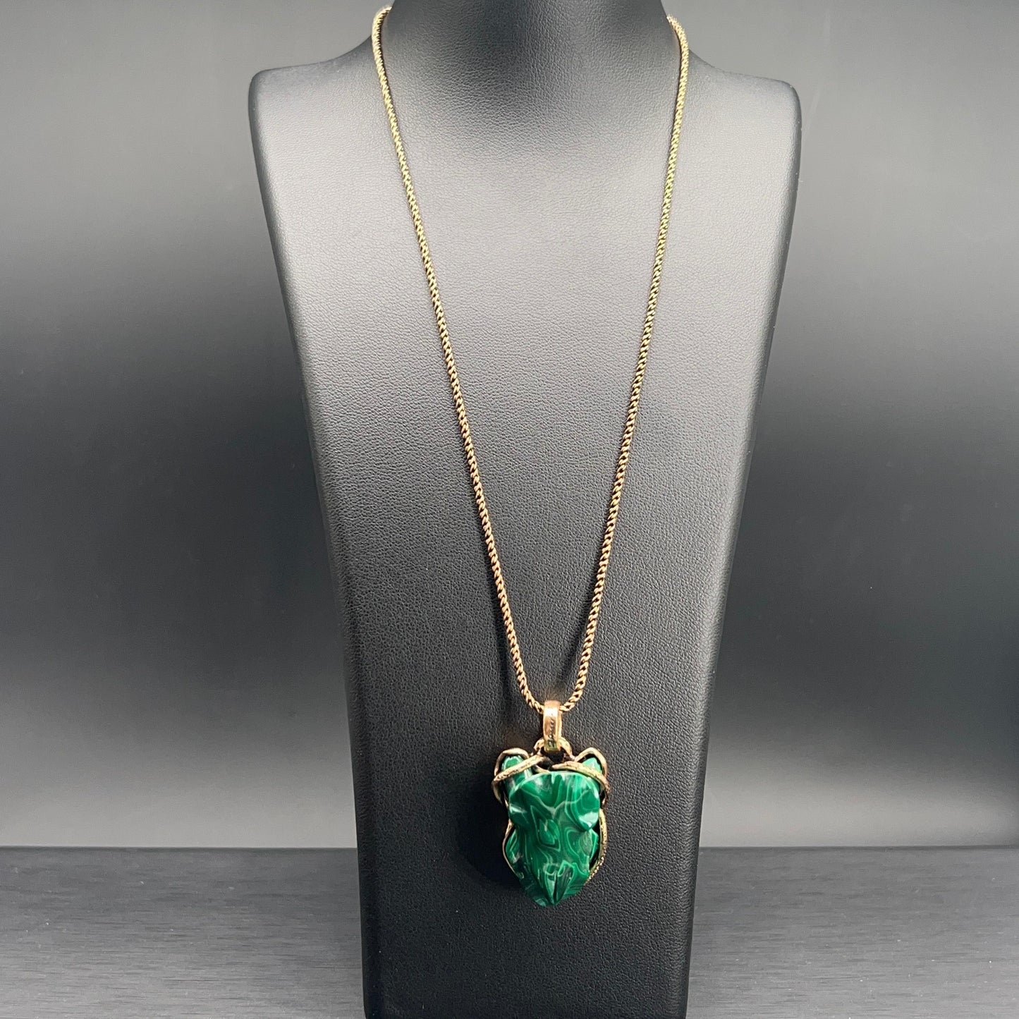 Collana Rospo in Malachite (Codice: CO RO 002)