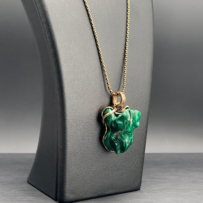 Collana Rospo in Malachite (Codice: CO RO 002)